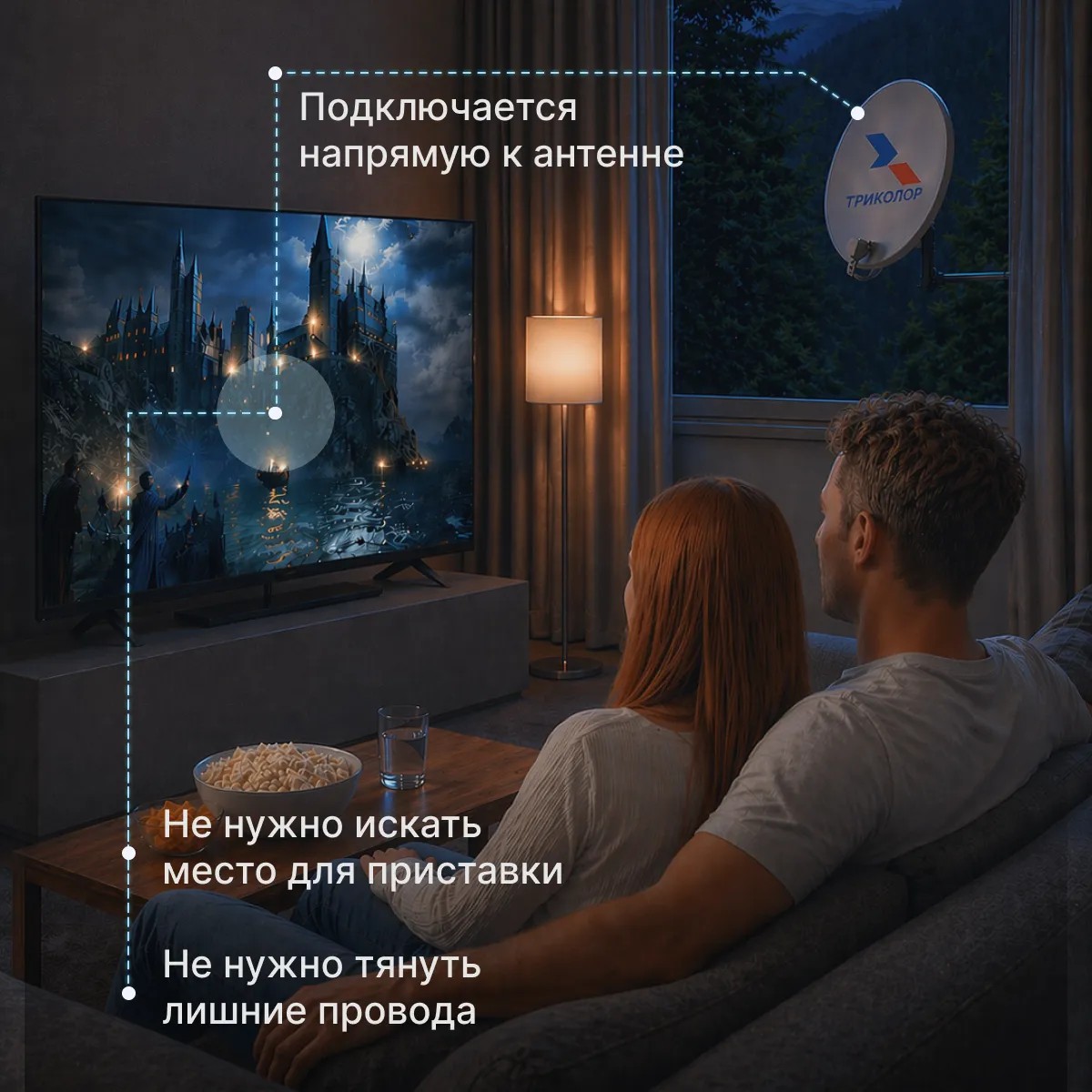 Комплект Спутниковый телевизор Триколор 32 дюйма - фото 7